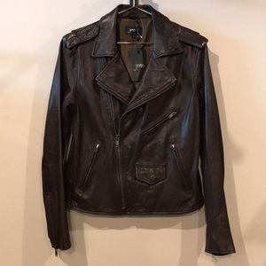 June vintage leather biker jacket